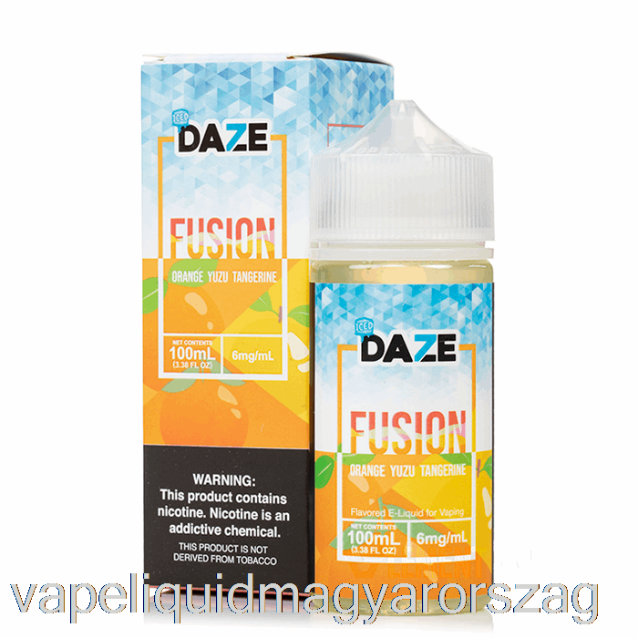 Jeges Narancs Yuzu Mandarin - 7 Daze Fúzió - 100 Ml 6 Mg Vape Folyadék
